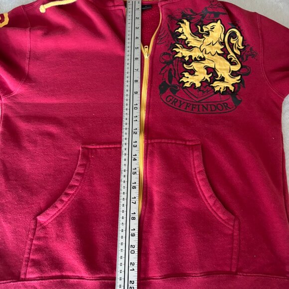 Harry Potter Men's Gryffindor Full Zip Hoodie Size Small EUC - Picture 9 of 10